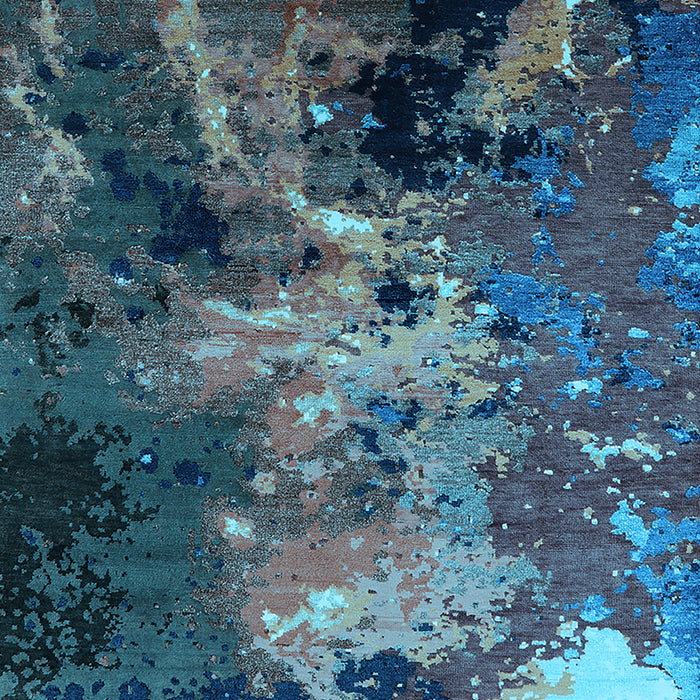 Oriental Light Blue Industrial Rug, urb2488lblu