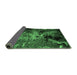 Sideview of Oriental Emerald Green Industrial Rug, urb2488emgrn