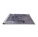 Sideview of Machine Washable Industrial Modern Purple Navy Blue Rug, wshurb2489