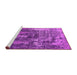 Sideview of Machine Washable Oriental Pink Industrial Rug, wshurb2489pnk