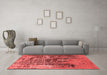 Industrial Red Washable Rugs