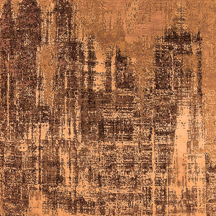 Machine Washable Oriental Orange Industrial Area Rugs, wshurb2489org