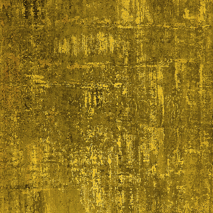 Square Machine Washable Oriental Yellow Industrial Rug, wshurb2490yw