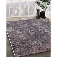 Mid-Century Modern Purple Oriental Rug, urb2490