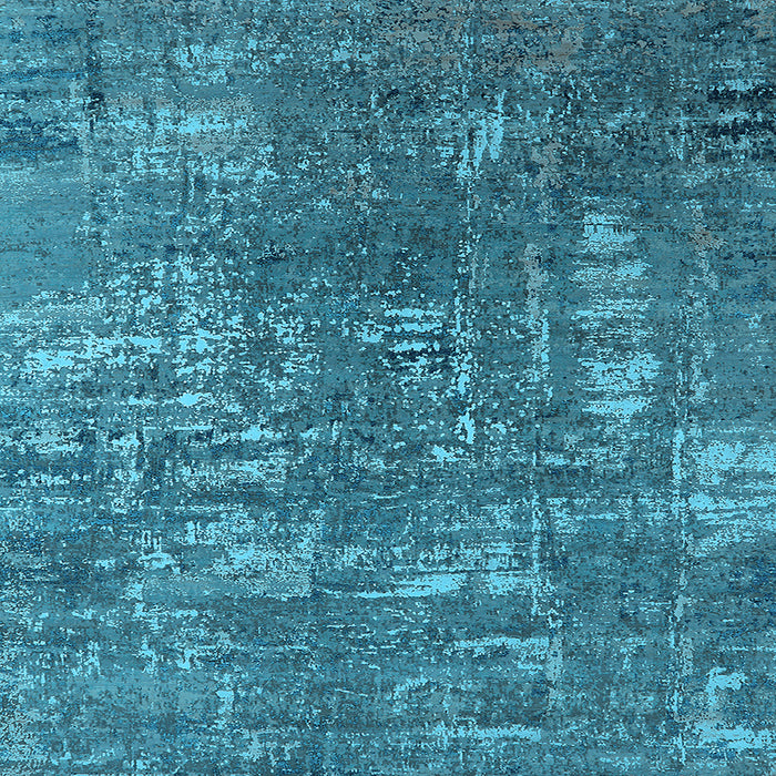 Square Oriental Light Blue Industrial Rug, urb2490lblu