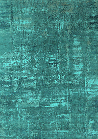 Oriental Turquoise Industrial Rug, urb2490turq