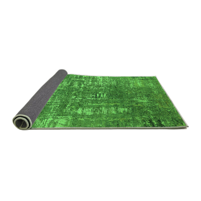 Sideview of Oriental Green Industrial Rug, urb2490grn