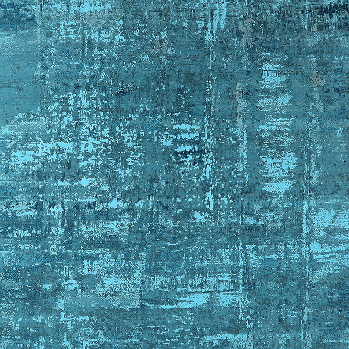 Machine Washable Oriental Light Blue Industrial Rug, wshurb2490lblu