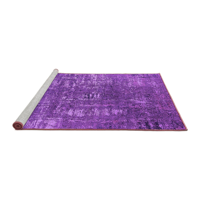 Sideview of Machine Washable Oriental Purple Industrial Area Rugs, wshurb2490pur