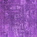 Square Machine Washable Oriental Purple Industrial Area Rugs, wshurb2490pur