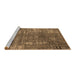 Sideview of Machine Washable Oriental Brown Industrial Rug, wshurb2490brn