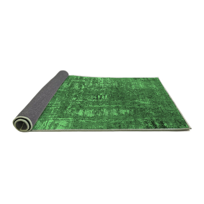 Sideview of Oriental Emerald Green Industrial Rug, urb2490emgrn
