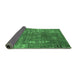 Sideview of Oriental Emerald Green Industrial Rug, urb2490emgrn