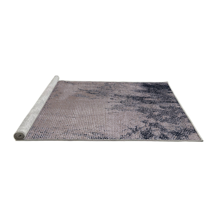 Sideview of Machine Washable Industrial Modern Silver Pink Rug, wshurb2491