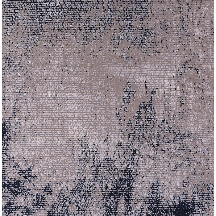 Mid-Century Modern Silver Pink Oriental Rug, urb2491