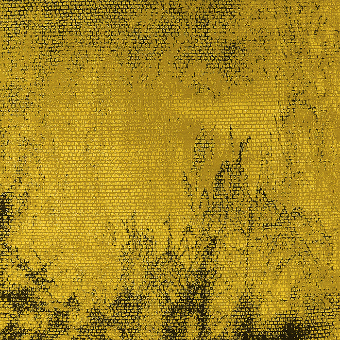 Machine Washable Oriental Yellow Industrial Rug, wshurb2491yw