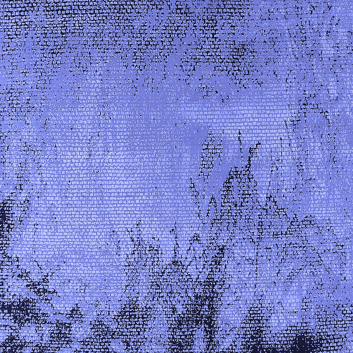 Machine Washable Oriental Blue Industrial Rug, wshurb2491blu