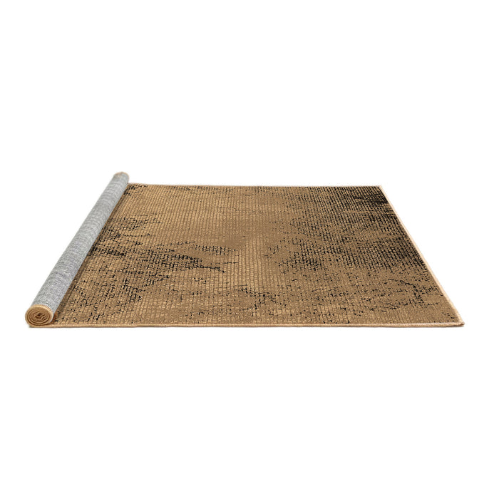 Sideview of Machine Washable Oriental Brown Industrial Rug, wshurb2491brn