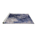 Sideview of Machine Washable Industrial Modern Wisteria Purple Rug, wshurb2492