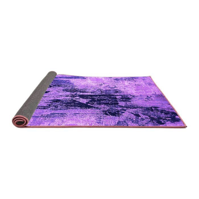 Sideview of Oriental Purple Industrial Rug, urb2492pur