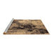 Sideview of Machine Washable Oriental Brown Industrial Rug, wshurb2492brn