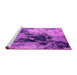 Sideview of Machine Washable Oriental Pink Industrial Rug, wshurb2492pnk