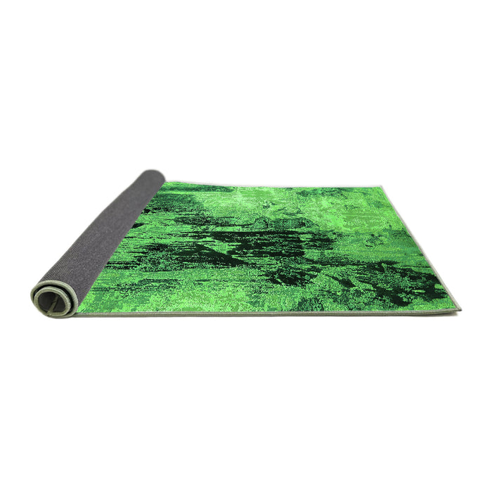 Sideview of Oriental Green Industrial Rug, urb2492grn
