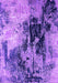 Machine Washable Oriental Purple Industrial Area Rugs, wshurb2492pur