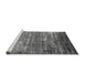 Sideview of Machine Washable Oriental Gray Industrial Rug, wshurb2493gry