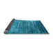 Sideview of Oriental Light Blue Industrial Rug, urb2493lblu