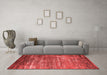 Industrial Red Washable Rugs