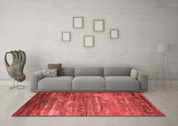 Machine Washable Oriental Red Industrial Rug, wshurb2493red