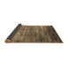 Sideview of Oriental Brown Industrial Rug, urb2493brn