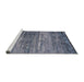 Sideview of Machine Washable Industrial Modern Purple Navy Blue Rug, wshurb2494