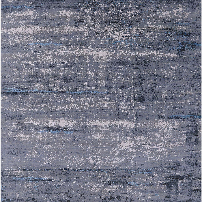 Mid-Century Modern Purple Navy Blue Oriental Rug, urb2494