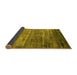 Sideview of Oriental Yellow Industrial Rug, urb2494yw