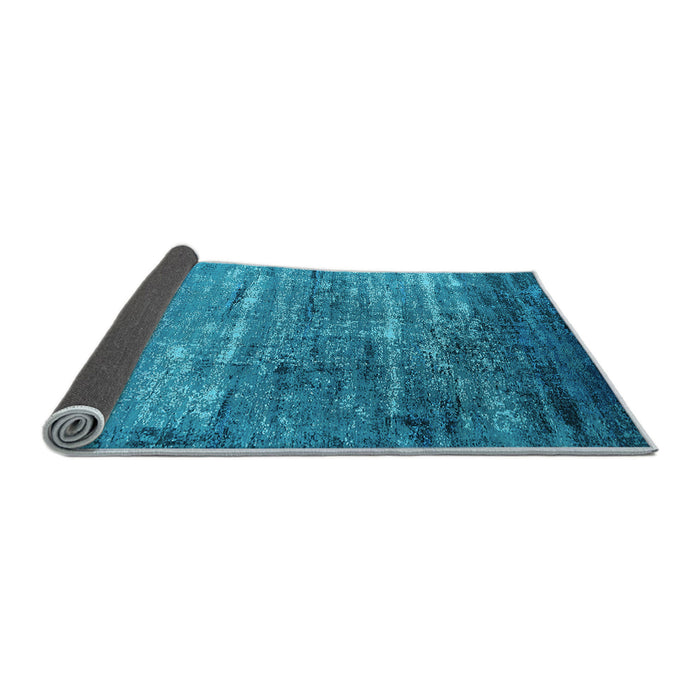 Sideview of Oriental Light Blue Industrial Rug, urb2494lblu