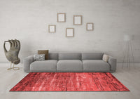 Machine Washable Oriental Red Industrial Rug, wshurb2494red