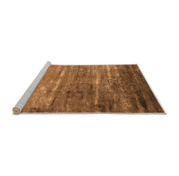 Sideview of Machine Washable Oriental Orange Industrial Area Rugs, wshurb2494org