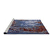 Sideview of Machine Washable Industrial Modern Plum Purple Rug, wshurb2495