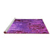 Sideview of Machine Washable Oriental Pink Industrial Rug, wshurb2495pnk