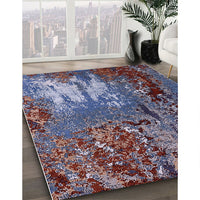 Mid-Century Modern Plum Purple Oriental Rug, urb2495