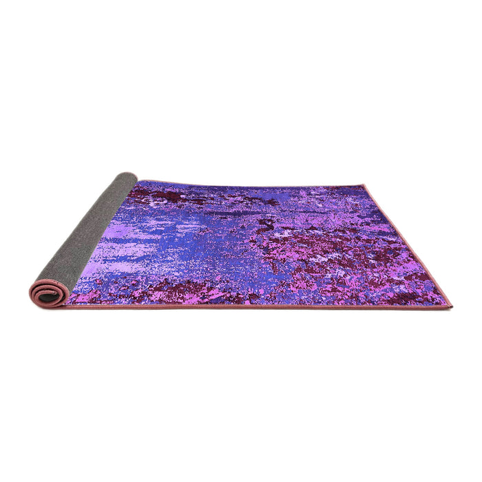 Sideview of Oriental Purple Industrial Rug, urb2495pur