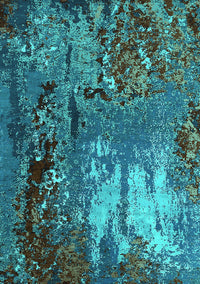 Oriental Turquoise Industrial Rug, urb2495turq