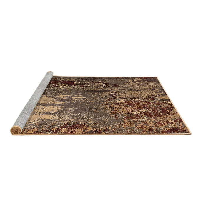 Sideview of Machine Washable Oriental Brown Industrial Rug, wshurb2495brn