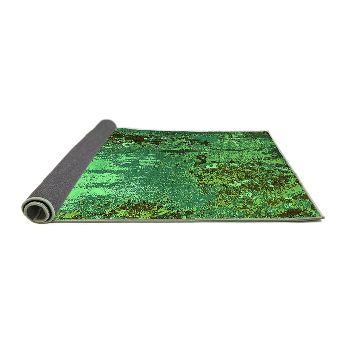 Sideview of Oriental Green Industrial Rug, urb2495grn