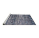 Sideview of Machine Washable Industrial Modern Purple Navy Blue Rug, wshurb2496