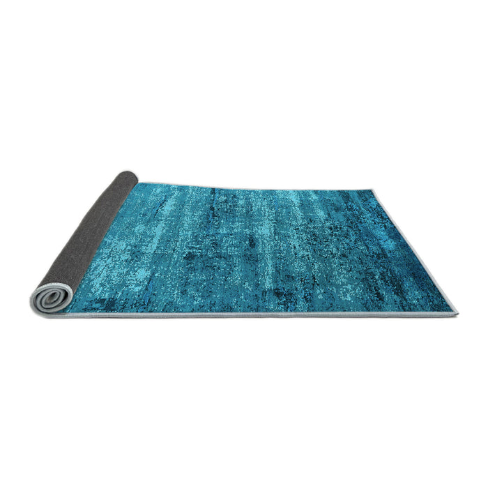 Sideview of Oriental Light Blue Industrial Rug, urb2496lblu