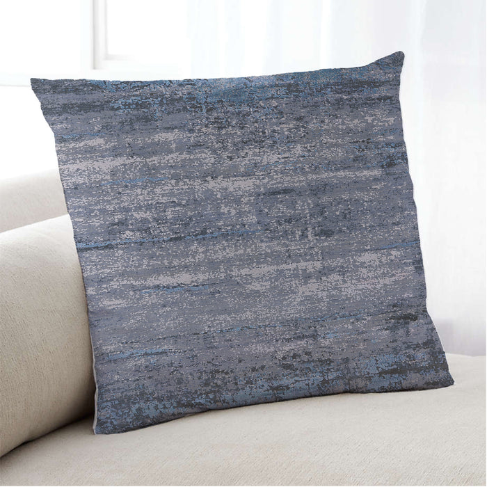 Lifestyle Image of Mid-Century Modern Urban Square Purple Navy Blue Throw Pillow, 18 inch by 18 inch, pwurb2496