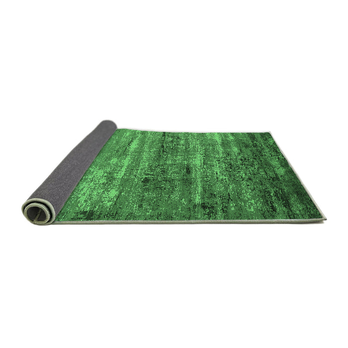Sideview of Oriental Emerald Green Industrial Rug, urb2496emgrn